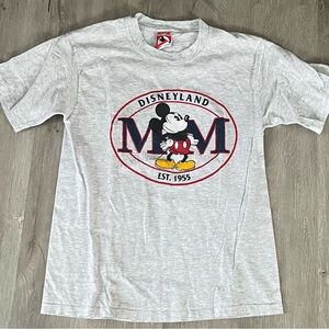 Vintage made in USA Disneyland Mickey Mouse Gray T-Shirt